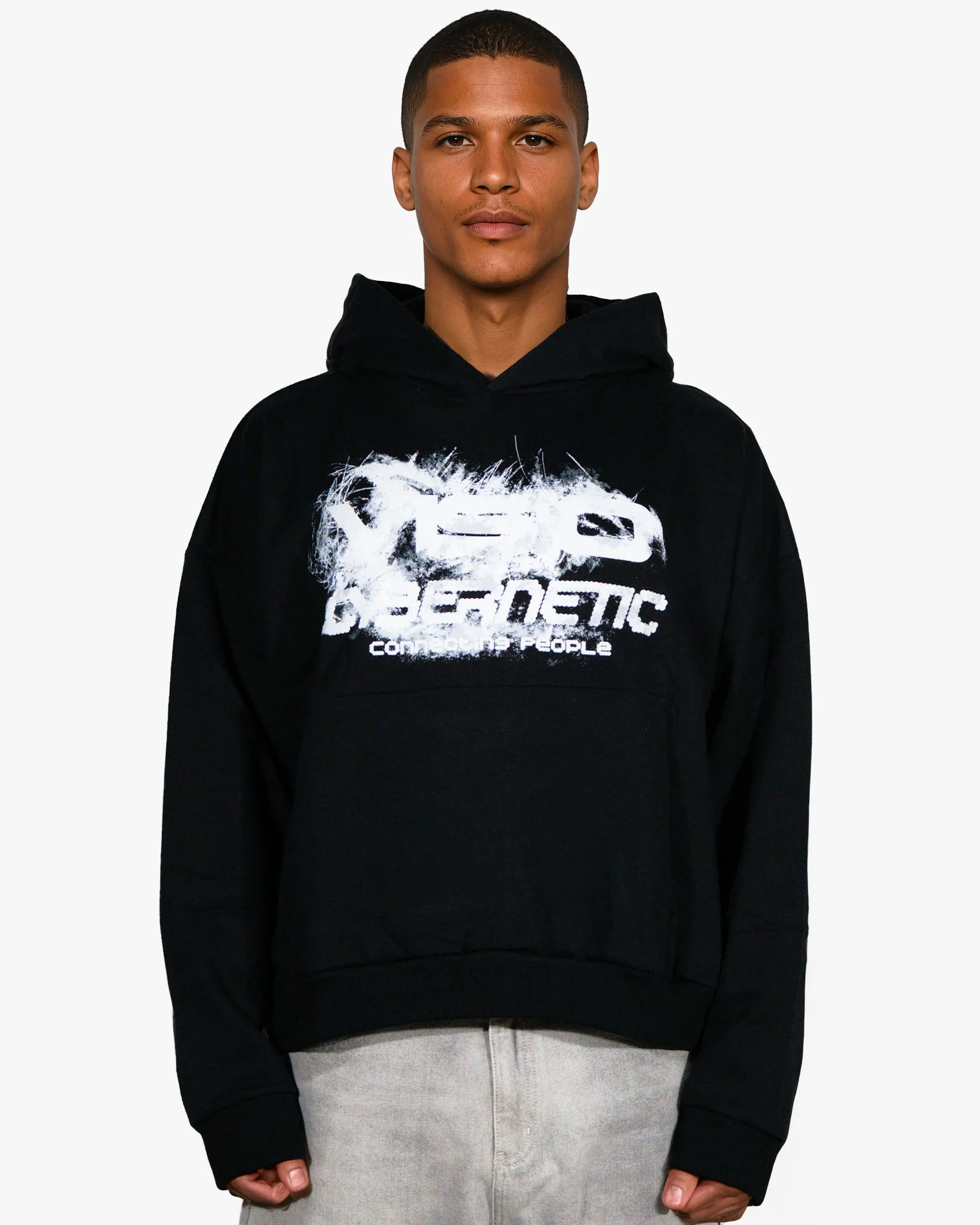 CYBER HOODIE BLACK - Image 2