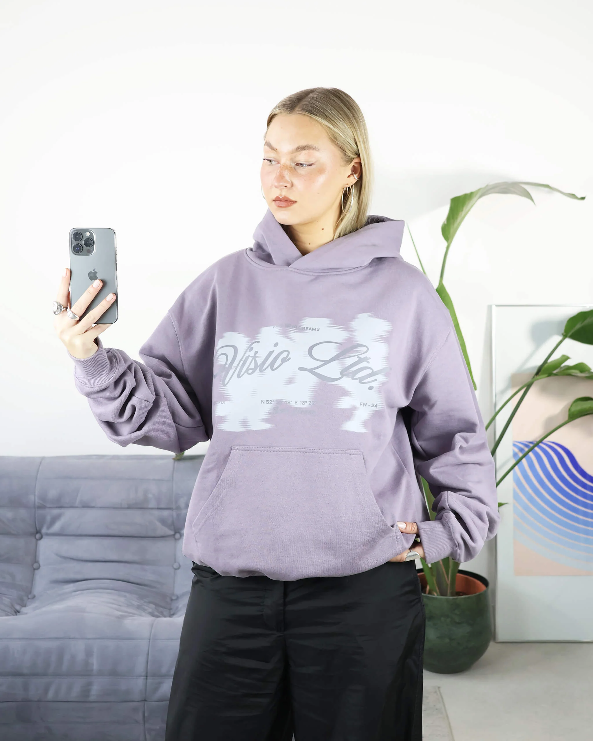 RUNNING HOODIE PURPLE - Image 2